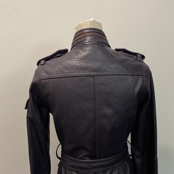 TWO Percent Purple Leather Moto coat - Picture 9 of 16